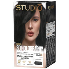 Студио Профешнл 3D стойкая краска для волос т.1.0 Черный HOLOGRAPHY 2025 Студио Профешнл 3D стойкая краска для волос т.1.0 Черный HOLOGRAPHY 2025