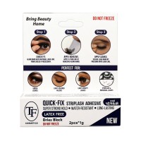 TF Клей для накладных пучков и ресниц  QUICK-FIX striplash adhesive/черный