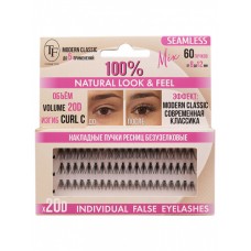 TF Накладные пучки ресниц безузелковые SEAMLESS, арт.20DMIX
