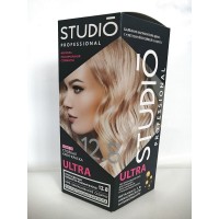 Студио Профешнл Стойкая краска для волос т.12.8 ультрасветлый серебристо-розовый блонд 50/50/15 мл