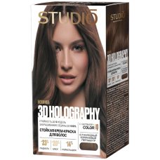 Студио Профешнл 3D стойкая краска для волос т.6.71 Холодный коричневый перламутр HOLOGRAPHY2025