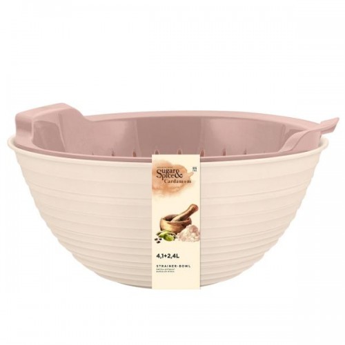 Миска- Дуршлаг 4,1+2,4л Sugar&Spice Cardamom шампань