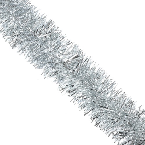 Мишура 200х5см ПЭТ серебро