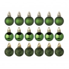Набор шаров СНОУ БУМ 3см. 18шт. зеленый