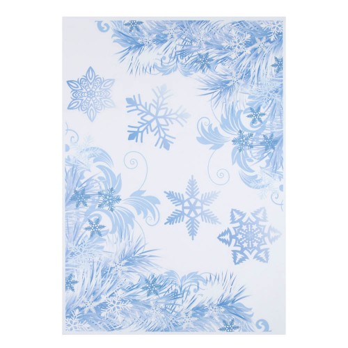 Наклейка декоративная Снежинки 47*33см. СНОУ БУМ