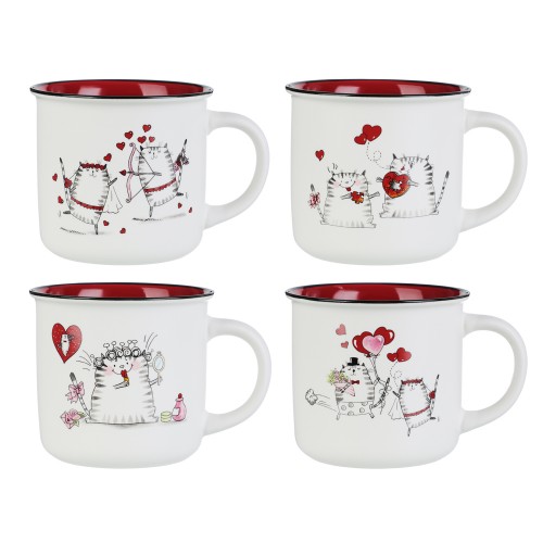 Кружка 380мл фарфор Все для тебя 4 дизайна MILLIMI