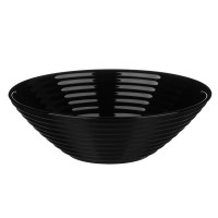 Салатник Бароло 24см черный, опаловое стекло  MILLIMI