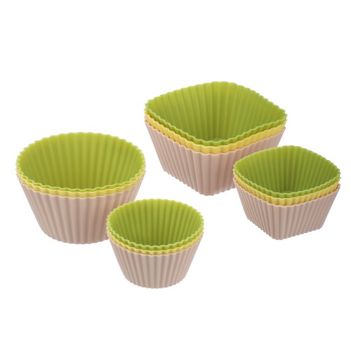 Набор силиконовых форм 12шт. (7см,5см.) 3 цвета VETTA