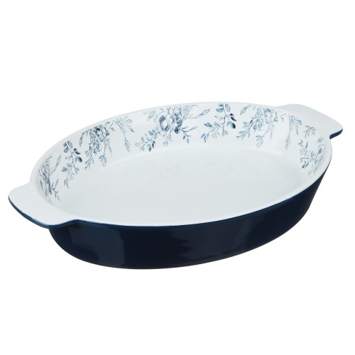 Форма для запекания и серв.  овальная 31*20,5*5см MILLIMI цветы, керамика