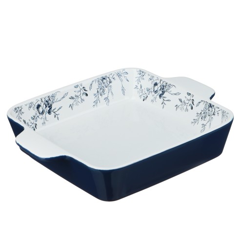 Форма для запекания и серв. квадрат 26*21*5см MILLIMI синий, керамика