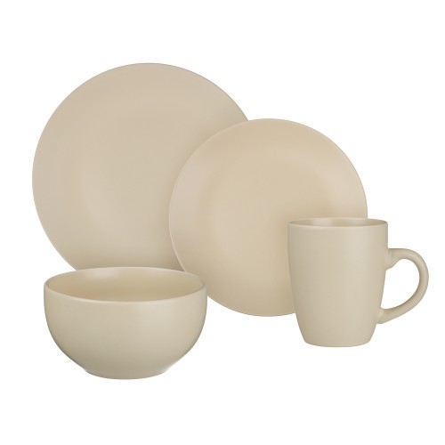 Набор столовой посуды 16пр керамика кремовый MILLIMI