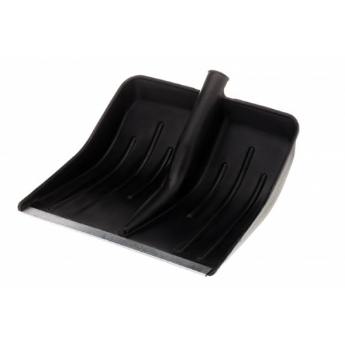 Лопата для уборки снега 420*420мм высокой прочности пласт.оранж.с мет. кромкой б/ч (6) Ангарск