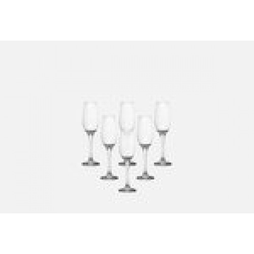 Набор бокалов для шампанского (6шт) 210мл Amber (Стеклопласт)