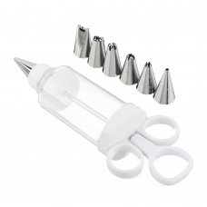Шприц кулинарный 6 насадок, нерж. сталь VETTA Шприц кулинарный 6 насадок, нерж. сталь VETTA