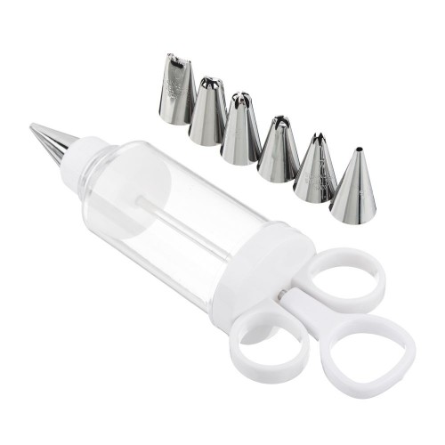 Шприц кулинарный 6 насадок, нерж. сталь VETTA