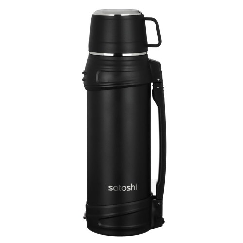 Термос с широкой горловиной 1,20л Акка нержавеющая сталь 18/10/SATOSHI