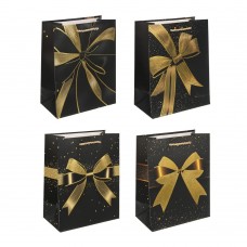 Пакет подарочный бумажный 18х23х10см. 4 дизайна, Fntastic