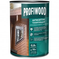 Антисептик лаковый тонирующий атмосферостойкий алкидный палисандр0,7л/0,6кгкг. PROFIWOOD
