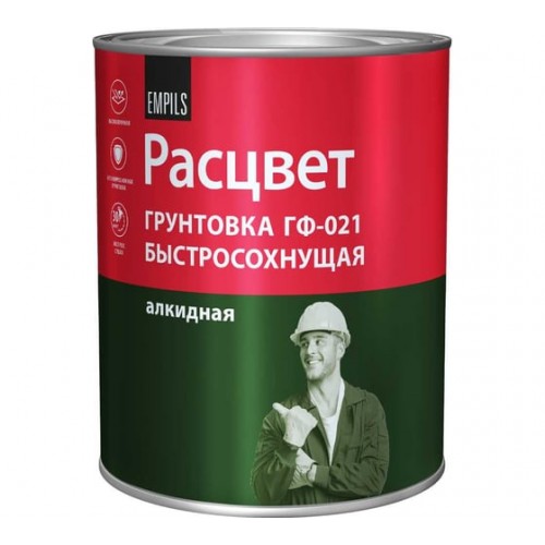 Грунтовка ГФ-021 Расцвет серая 1,0 кг.