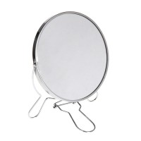 Зеркало настольное двухстороннее 14,5см. сталь