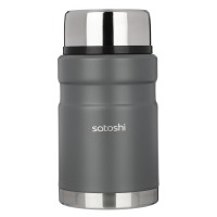 Термос с широкой горловиной 0.07л Торнадо нержав.сталь SATOSHI