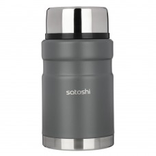 Термос с широкой горловиной 0.07л Торнадо нержав.сталь SATOSHI