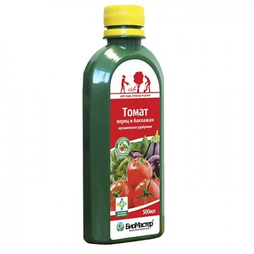 Для томатов, перцев, баклажан органическое удобрение 0,5л., Биомастер