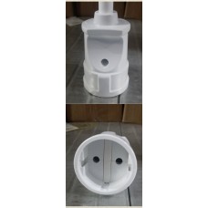 Розетка разборная 250 В белая