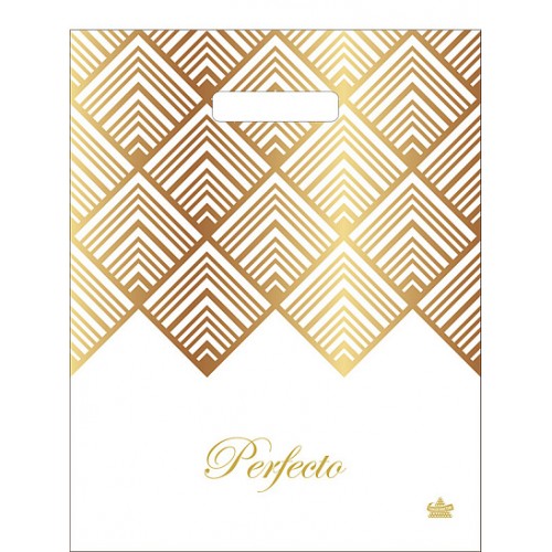 Пакет ПВД с вырубной ручкой 370*300*0,090 Перфекто Изящность Цена за 25шт!!!