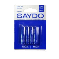 Батарейки алкалиновые «SAYDO Medium» размер AAА, блистер 4 шт.