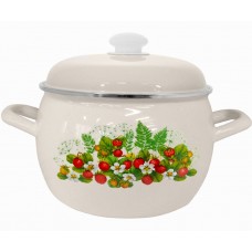 Кастрюля эм. 3,5л сф. Земляничное лето С-4213АП/4Жм