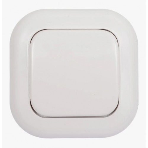 Выключатель для закрытой установки одноклавишный 250В 1п 2мод. СП Валентина 6А IP20 C16-040 белый