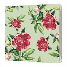 Салфетки бумажные 33*33см 3-х слойная 20шт, Королевский пион