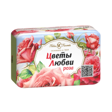 ЦВЕТЫ ЛЮБВИ туалетное мыло Роза 90г. ЦВЕТЫ ЛЮБВИ туалетное мыло Роза 90г.