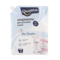 QUALITA кондиционер для белья 1000мл PURE SENSETIVE дой-пак