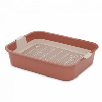 Лоток для кошек Эффи с сеткой ALTA  терракотовый уп22