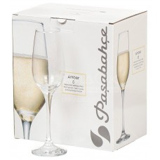 Набор бокалов для шампанского (6шт) 210мл Amber (Стеклопласт)