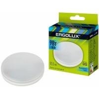 Лампа светодиодная для встроенных светильников Ergolux LED-GX53-9W-GX53-4K 4500К 9Вт