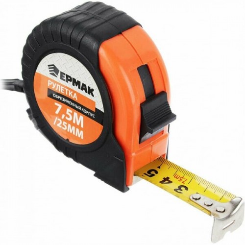 Рулетка WSM 7,5м обрезиненный корпус (25мм) Рулетка WSM 7,5м обрезиненный корпус (25мм)