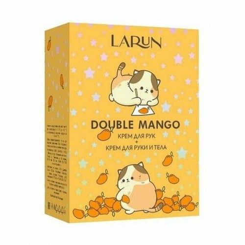 Подарочный набор LARUN Mango Крем-баттер для тела и рук 250мл + Крем-гель для душа 400мл