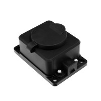 Колодка штепсельная с защит.крышкой (уличная розетка 1 мест.) S1-М1Z Volsten