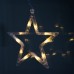 Гирлянда LGB-007 Звезда 5-ти конечная на подвесе с присоской, на батарейках Camelion