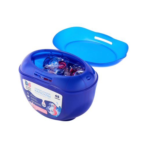 DOUBLE BUBBLE Капсулы для больших и малых стирок универсальные 12шт*15г + 36шт*8г DOUBLE BUBBLE Капсулы для больших и малых стирок универсальные 12шт*15г + 36шт*8г