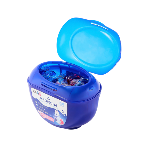 DOUBLE BUBBLE Капсулы для малых стирок универсальные 60шт*8г DOUBLE BUBBLE Капсулы для малых стирок универсальные 60шт*8г