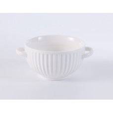 Бульонница 650мл белая фарфор