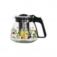 Заварочный чайник 0,900мл. жаропрочное стекло, метал.фильтр