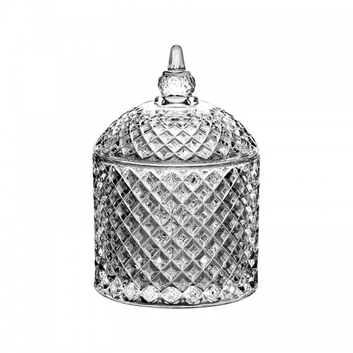 Ваза с крышкой 509гр.стекло