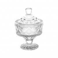 Ваза с крышкой 685гр. стекло