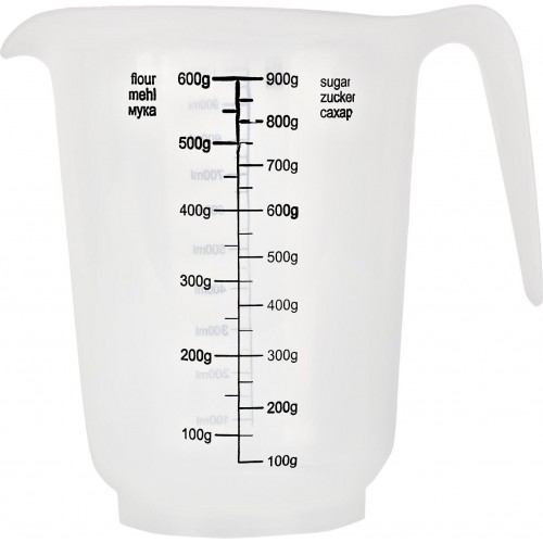 Кувшин мерный 1,0л Plast Team 155х120х150 мм натуральный