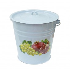 Ведро эм. 12,0л с крышкой светлое деколь С-1224/4Км